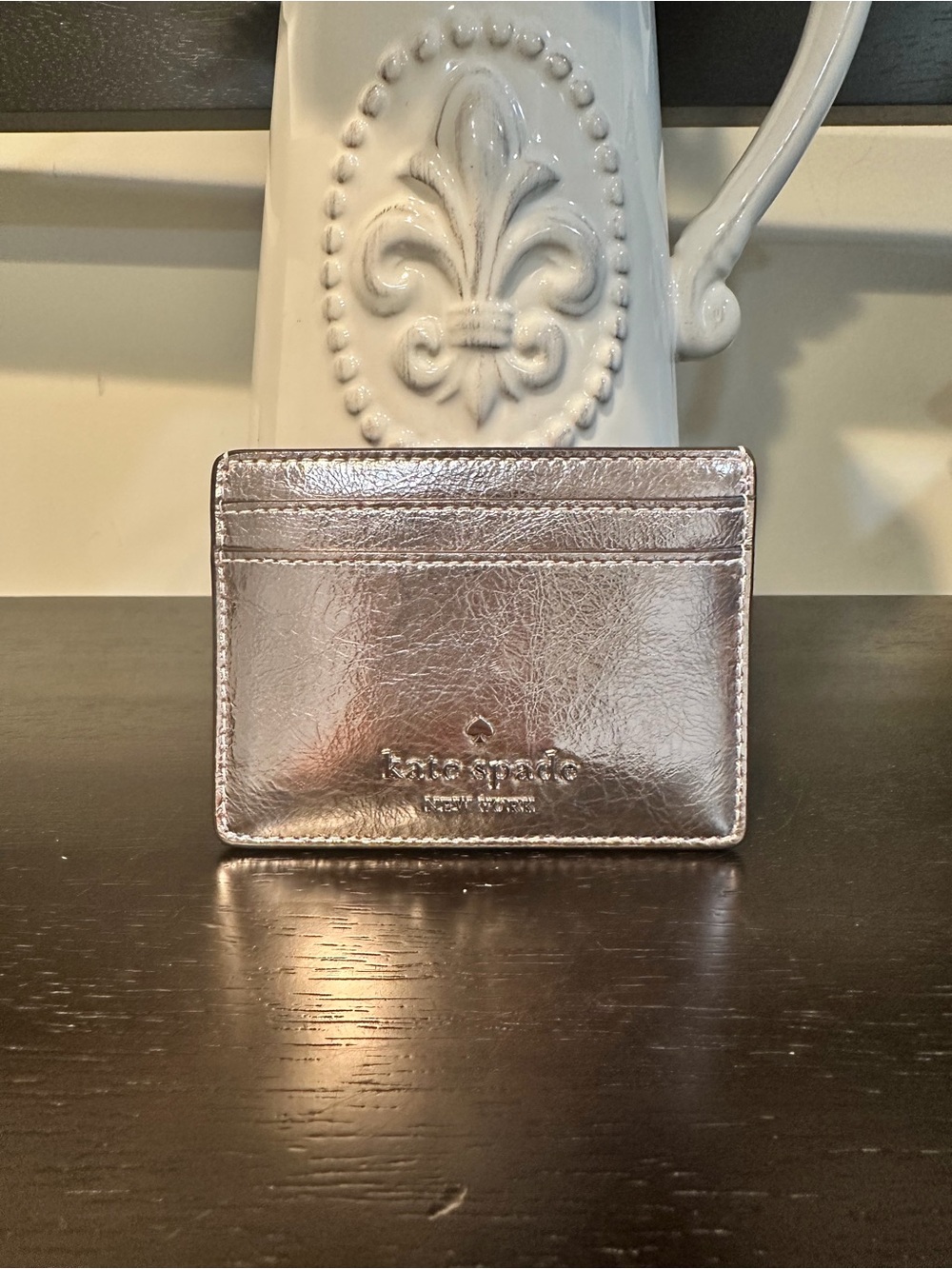 Kate Spade Madison Metallic Small Slim Card Holder - Picture 5 of 11